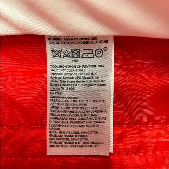 NWT Banana Republic Sloan Red Skinny Mid Rise TrouserPants Sz 12 - Picture 4 of 6